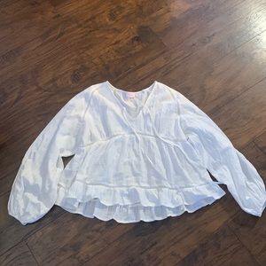 Pink Lily Babydoll Boho Top